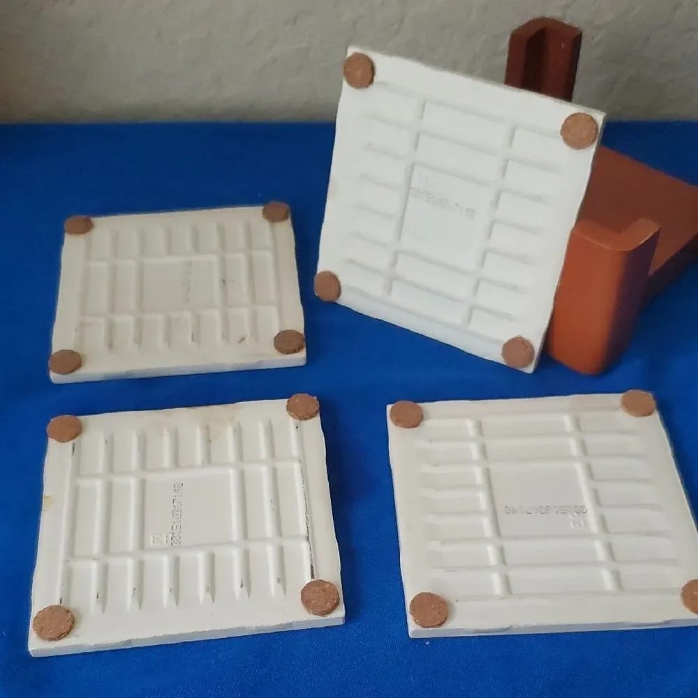 Dallas Cowboys Ceramic Coaster Set of 4 with Wooden Holder True Blue Fan Club